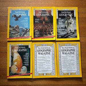 Lot of Vintage 50s & 60s National Geographic Magazines
